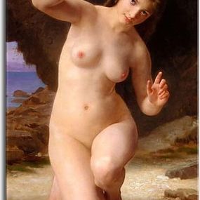 William-Adolphe Bouguereau -  Woman with Shell zs17312 - obraz