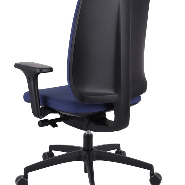 Kancelárska stolička s podrúčkami Velito BT - tmavomodrá / čierna