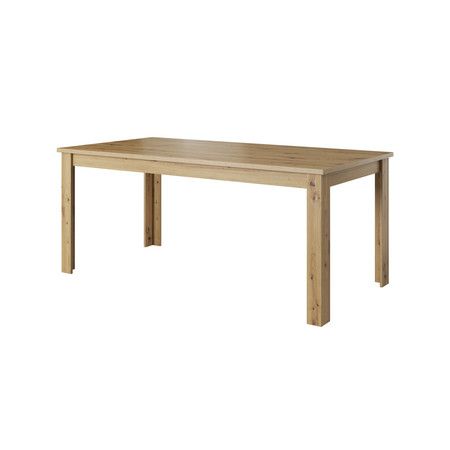 Jedálenský stôl Lugo 180x90 - dub artisan/čierna