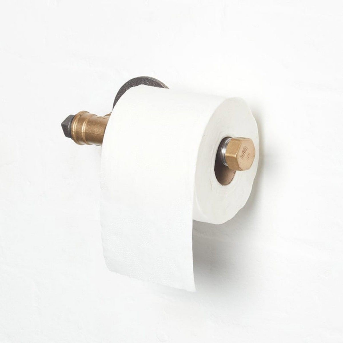 Držiak na toaletný papier Boru čierny/zlatý