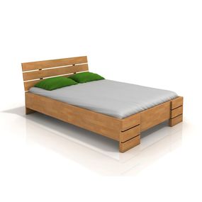 Manželská posteľ 160 cm Naturlig Lorenskog High BC (buk) (s roštom)