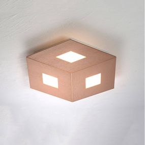 BOPP Bopp Box Comfort stropné LED ružové zlato 35 cm, Obývacia izba / jedáleň, hliník, 9W, K: 4cm