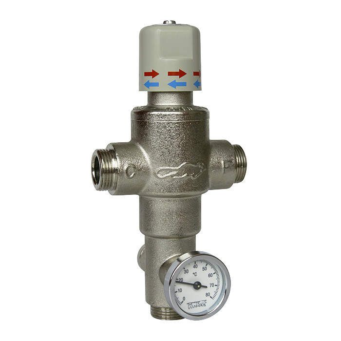 Sanela - Termostatický zmiešavací ventil 1“ (53l/min., pri tlaku 0,1 MPa)