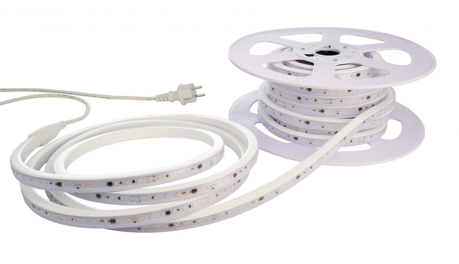 Light Impressions Deko-Light flexibilní LED pásek 2835-84-230V-2700K-50m-PVC Extrusion 220-240V AC/50-60Hz 14,00 W/m 2700 K 1442 lm/m 50000 mm 840391
