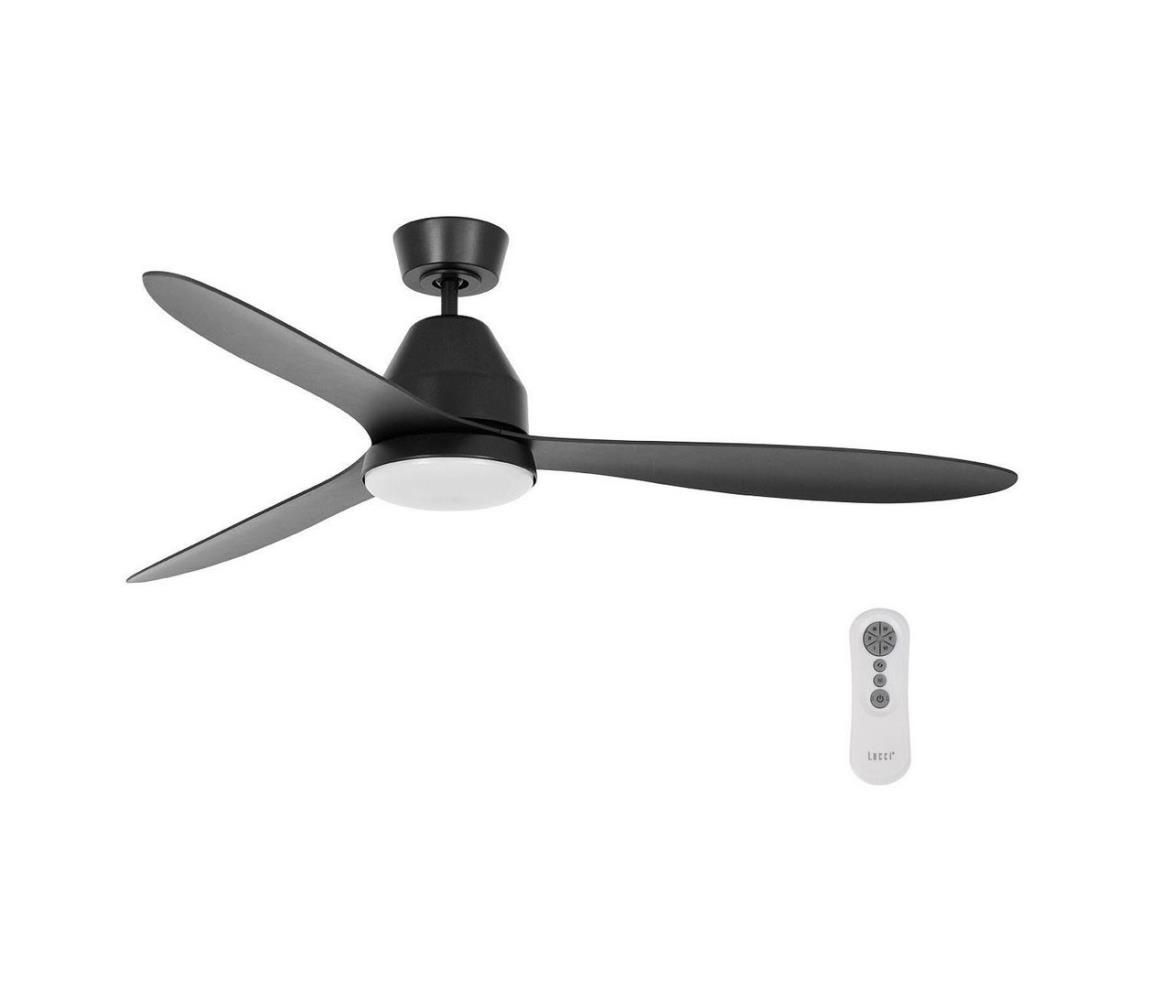 Lucci air 213044 - Stropný ventilátor WHITEHAVEN 1xGX53/18W/230V čierna + DO