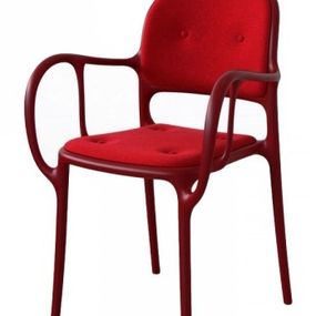 MAGIS - Čalúnená stolička MILA - červená