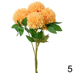 Kytica chryzantéma x5 45cm oranžová 202399O