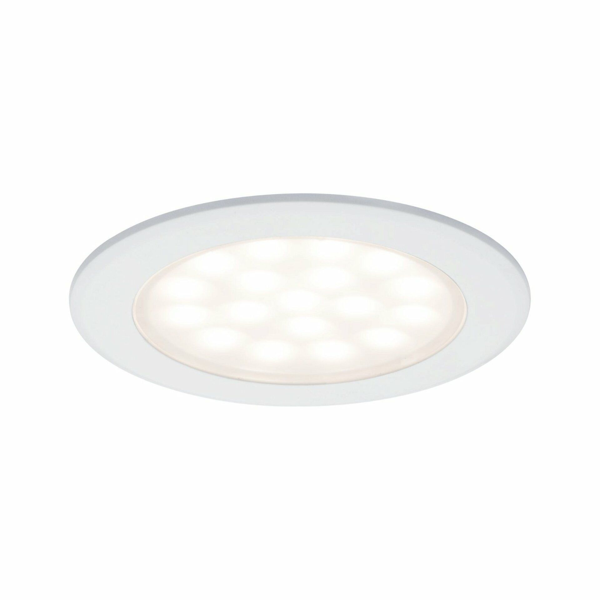 Paulmann LED nábytkové vestavné svítidlo kruhové 2ks sada 2x2,5W bílá mat 999.21 P 99921