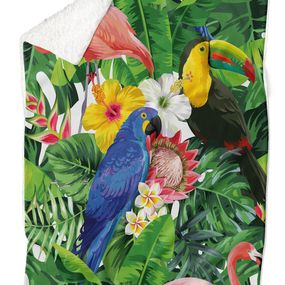 Deka Tropical (Rozmer: 200 x 140 cm, Podšitie baránkom: ÁNO)