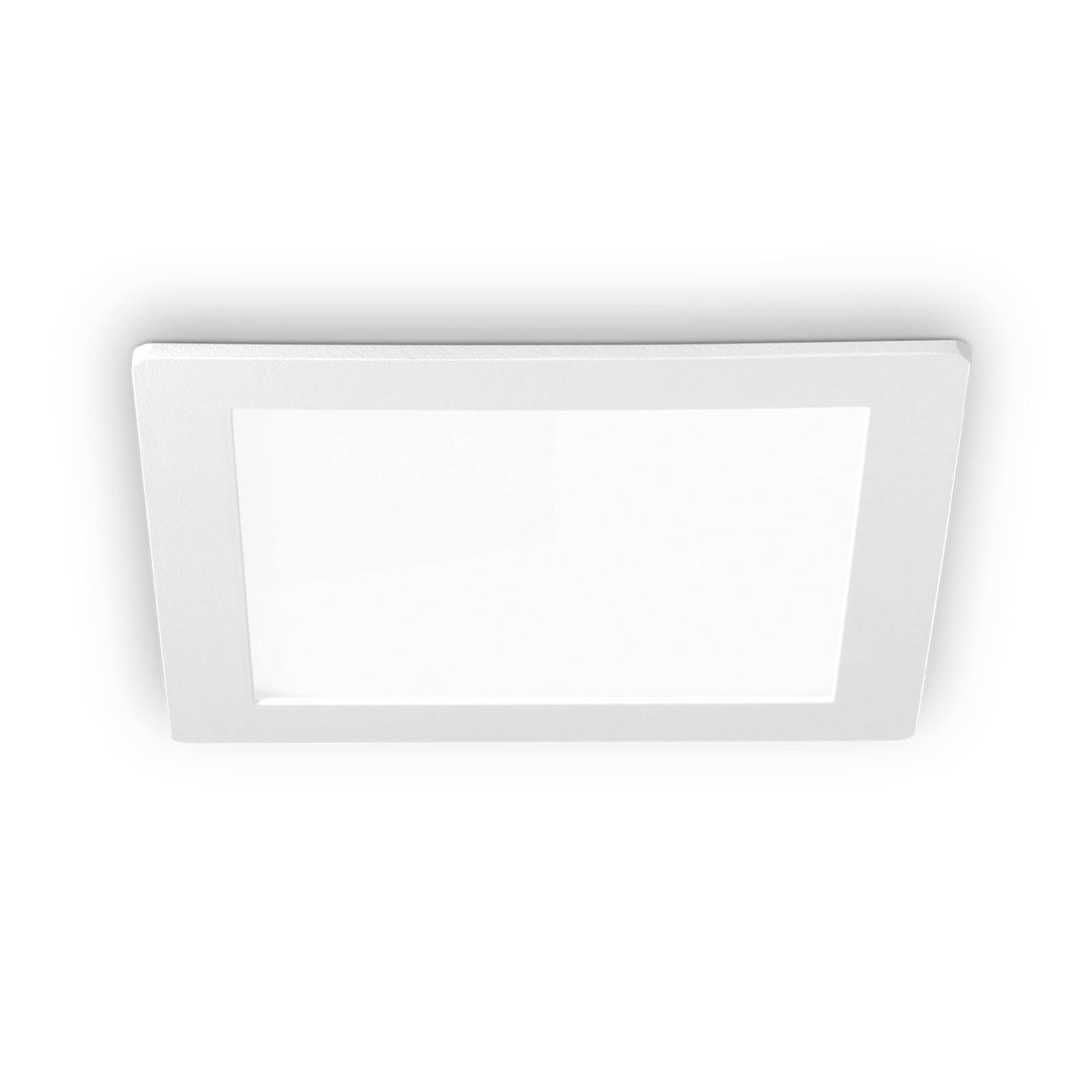 Ideallux Stropné LED svetlo Groove square 16, 8x16, 8 cm, Obývacia izba / jedáleň, hliník, 20W, Energialuokka: F, P: 16.8 cm, L: 16.8 cm