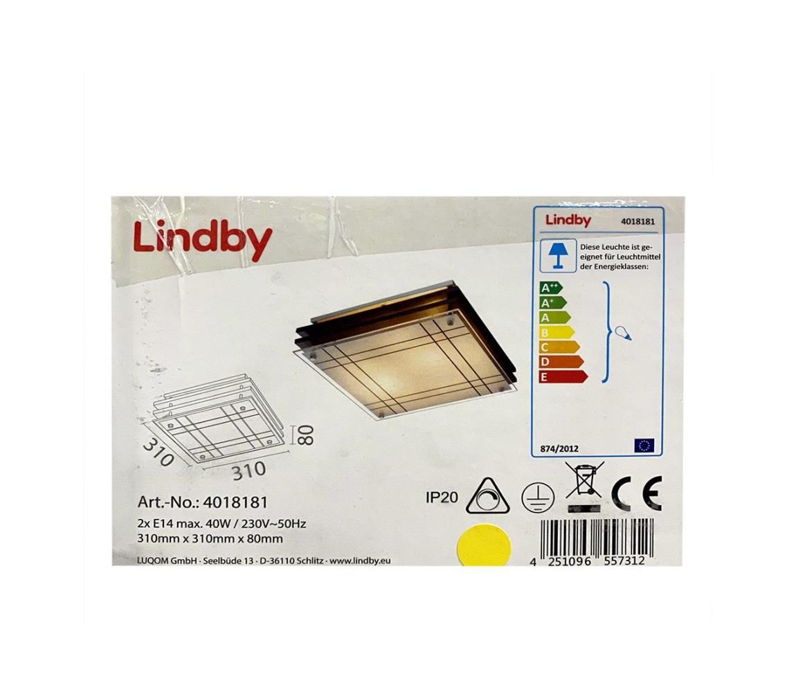 Lindby - Stropné svietidlo THEES 2xE14/40W/230V
