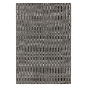 Čierny vlnený koberec 160x230 cm Sloan – Asiatic Carpets