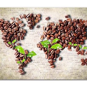 Obraz World Map Coffee zs24857