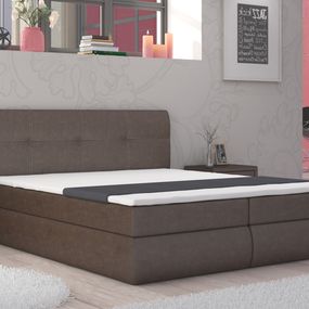 Manželská posteľ Boxspring 160 cm Peoria (s matracmi)