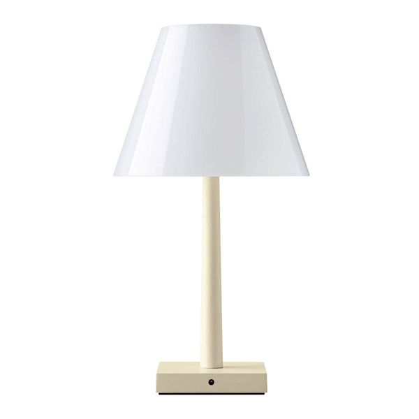 Rotaliana Dina T1 stolná LED lampa biela/bronzová, Obývacia izba / jedáleň, plast, hliník, 8.2W, K: 37cm