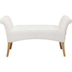 KARE Design Bílá čalouněná lavice Motley Hugs