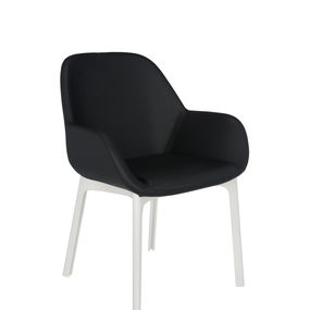 Kartell - Stolička Clap PVC - čierna, biela