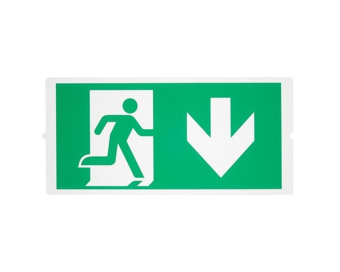 SLV P-LIGHT Emergency, standard signs for areal light, zelená 240009