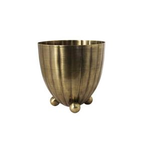 Strömshaga Kovový obal na kvetináč Vilmer Antique Brass - small