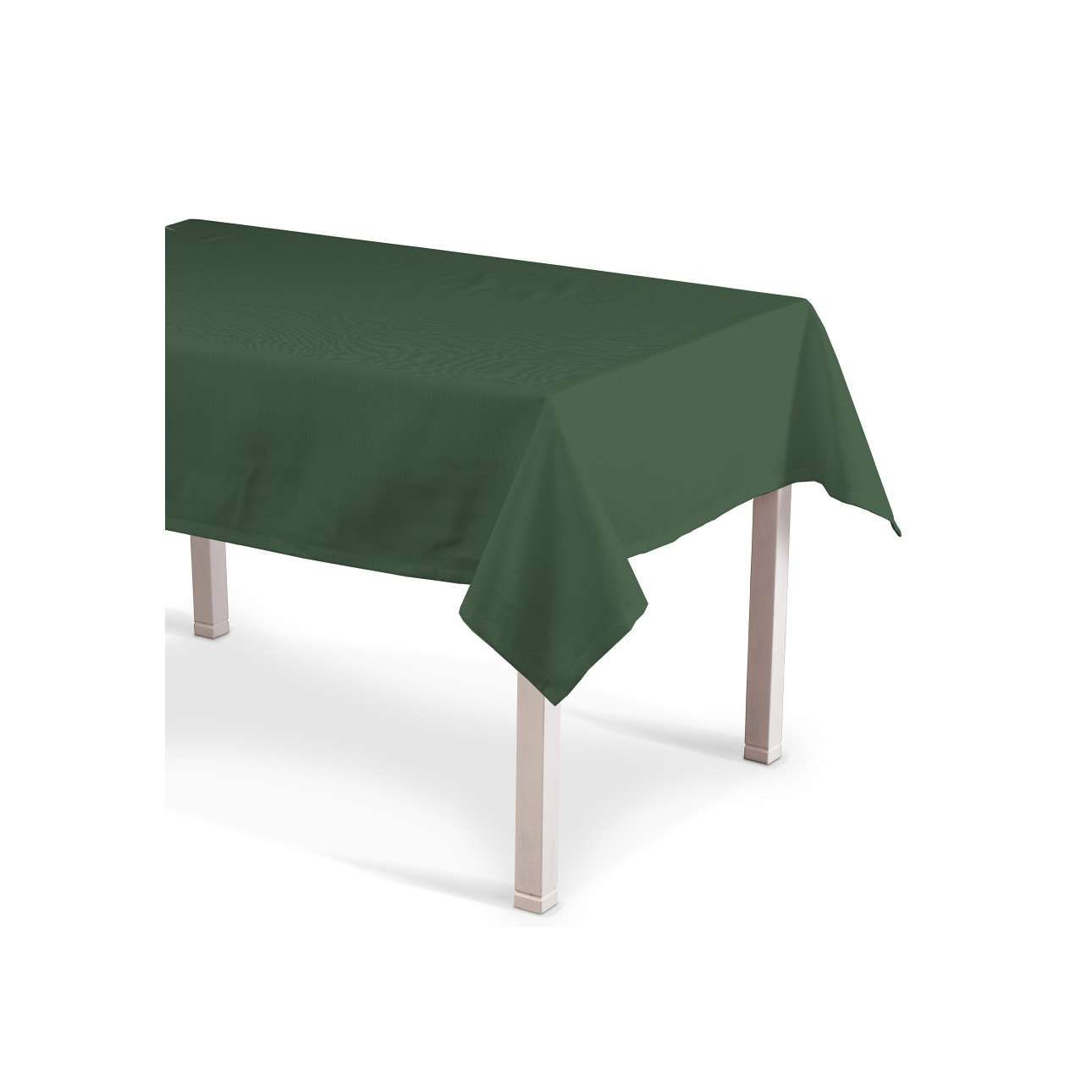 Dekoria Obrus na stôl obdĺžnikový, zelená, 130 × 280 cm, Cotton Panama, 702-06