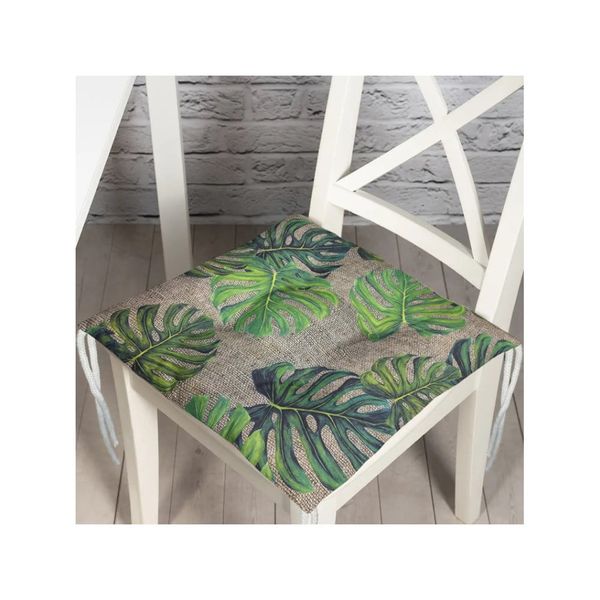 Sedák na stoličku Minimalist Cushion Covers Green Banana Leaves, 40 x 40 cm