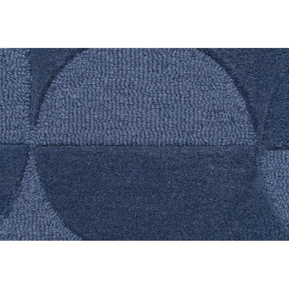 Modrý koberec z vlny Flair Rugs Gigi, 120 × 170 cm