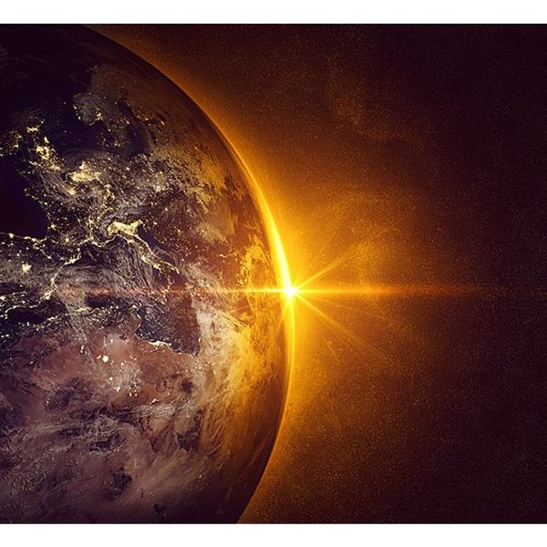Fototapeta zlatý odlesk Zeme - Golden Earth - 350x245