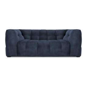 Modrá zamatová pohovka Windsor & Co Sofas Vesta, 208 cm