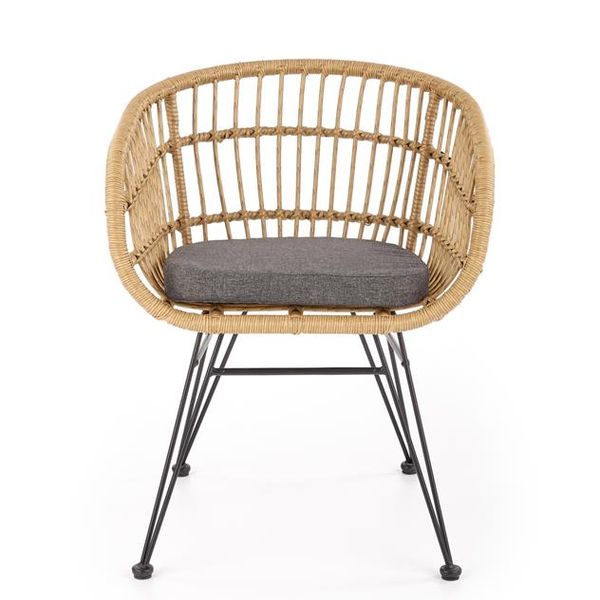 Halmar K456 stolička prírodný/šedý