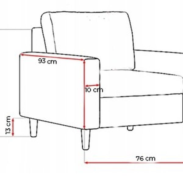 DomTextilu Kreslo BELLIS tmavo sivej farby 59056