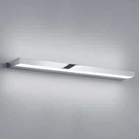 Helestra Slate nástenné LED svietidlo chróm, 60 cm, Kúpeľňa, hliník, satinovaný akryl, 15W, L: 60 cm, K: 2.5cm