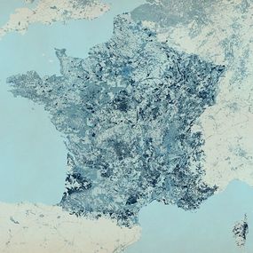Francúzsko - farebná tapeta mapa FS3343