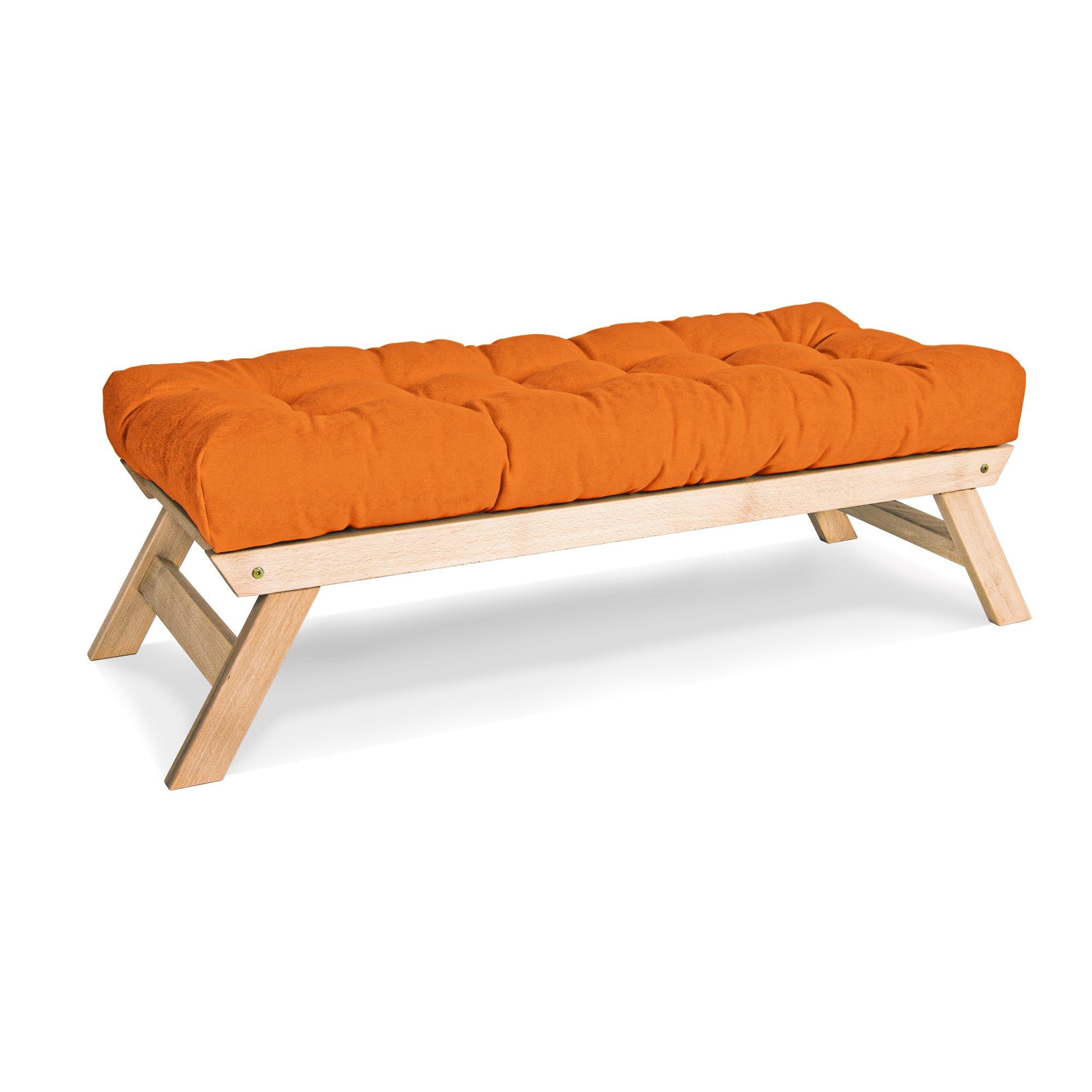 Lavice BREEZIO 01 140 cm z masivu/oranžová