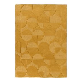 Žltý koberec z vlny Flair Rugs Gigi, 160 × 230 cm