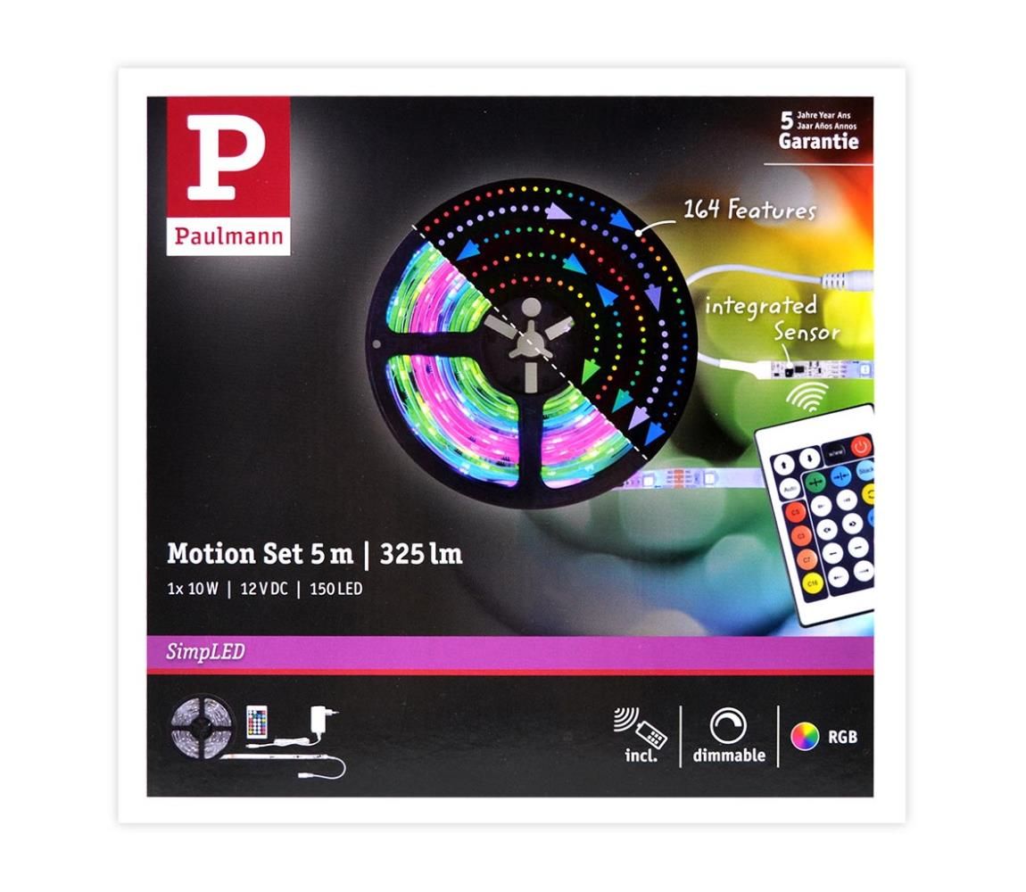 Paulmann 70513 - LED RGB/10W Stmievateľný pásik SIMPLED 5m 230V + DO