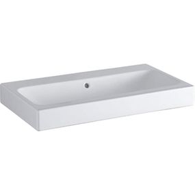 Geberit iCon - Umývadlo 750x485 mm, bez otvoru na batériu, s prepadom, biela 124078000