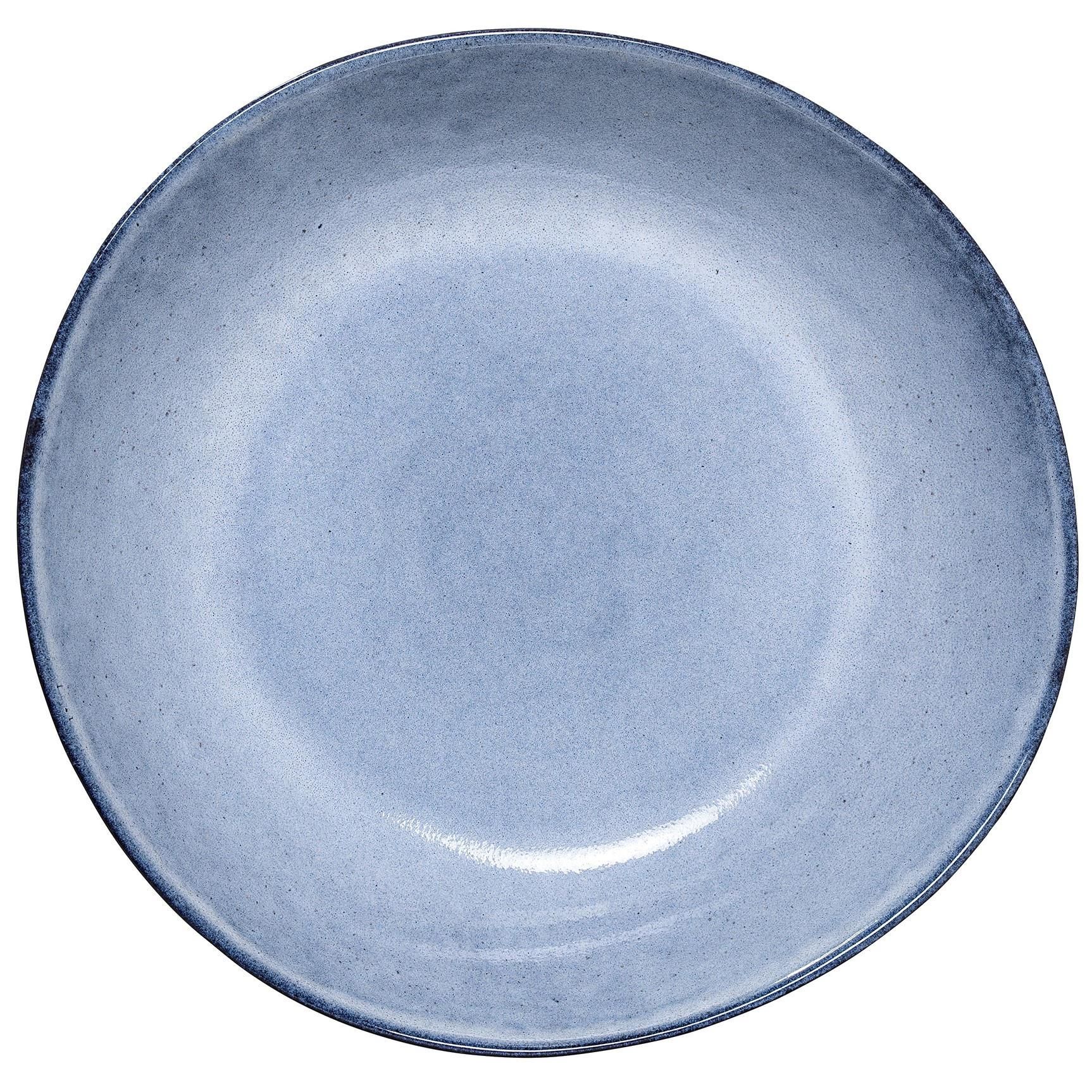 Bloomingville Hlboký keramický tanier Sandrine Blue 22 cm