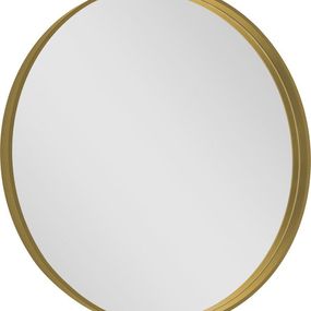 SAPHO - NOTION guľaté zrkadlo v ráme, ø 80cm, zlatá mat NT800G