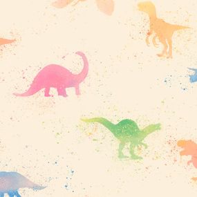 38146-1 A.S. Création detská vliesová tapeta na stenu Little Love 2026 dinosaury, veľkosť 10,05 m x 53 cm