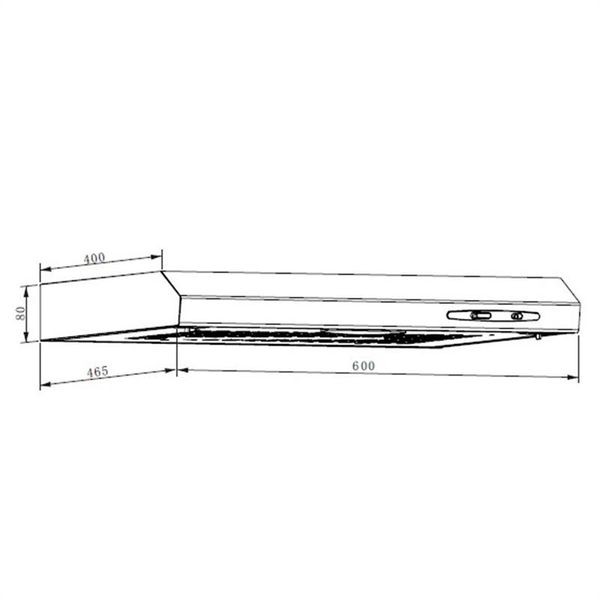 Klarstein UW60BL, 317 m3/h, digestor, 60 cm, čierny