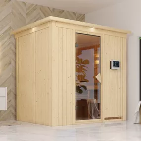 Interiérová fínska sauna 195x151 cm Lanitplast