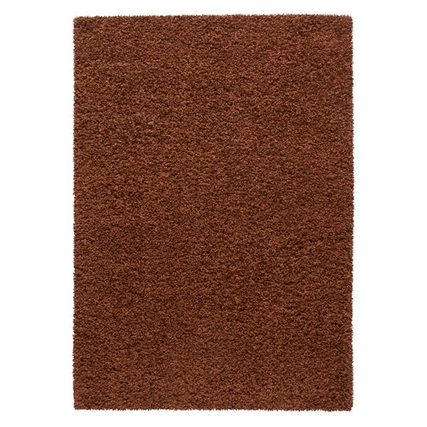 DomTextilu Štýlový tmavo hnedý koberec s vyšším vlasom 44990-209612