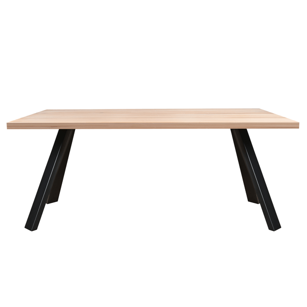 Sconto Jedálenský stôl AMAYA L dub/kov, šírka 180 cm, rovná hrana