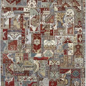 Diamond Carpets koberce Ručne viazaný kusový koberec Diamond DC-PATCH RED MULTI - 365x550 cm