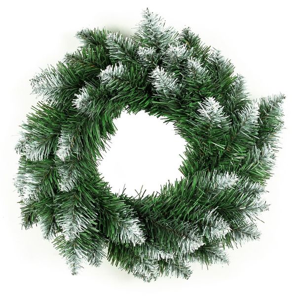 Vianočný veniec Christmaso XII 50 cm zelený/biely