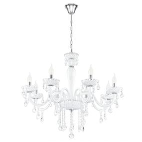 Eglo Chandeliers 39114 CARPENTO luster 8xE14 biela