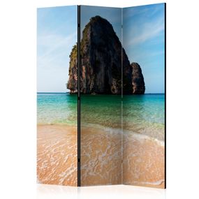 Artgeist Paraván - Rock formation by shoreline, Andaman Sea, Thailand [Room Dividers]