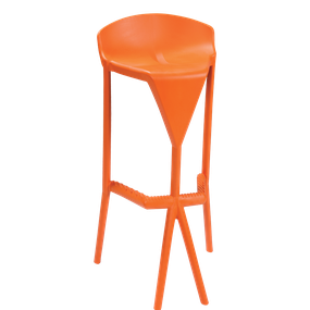 GABER - Barová stolička SHIVER - vysoká, oranžová