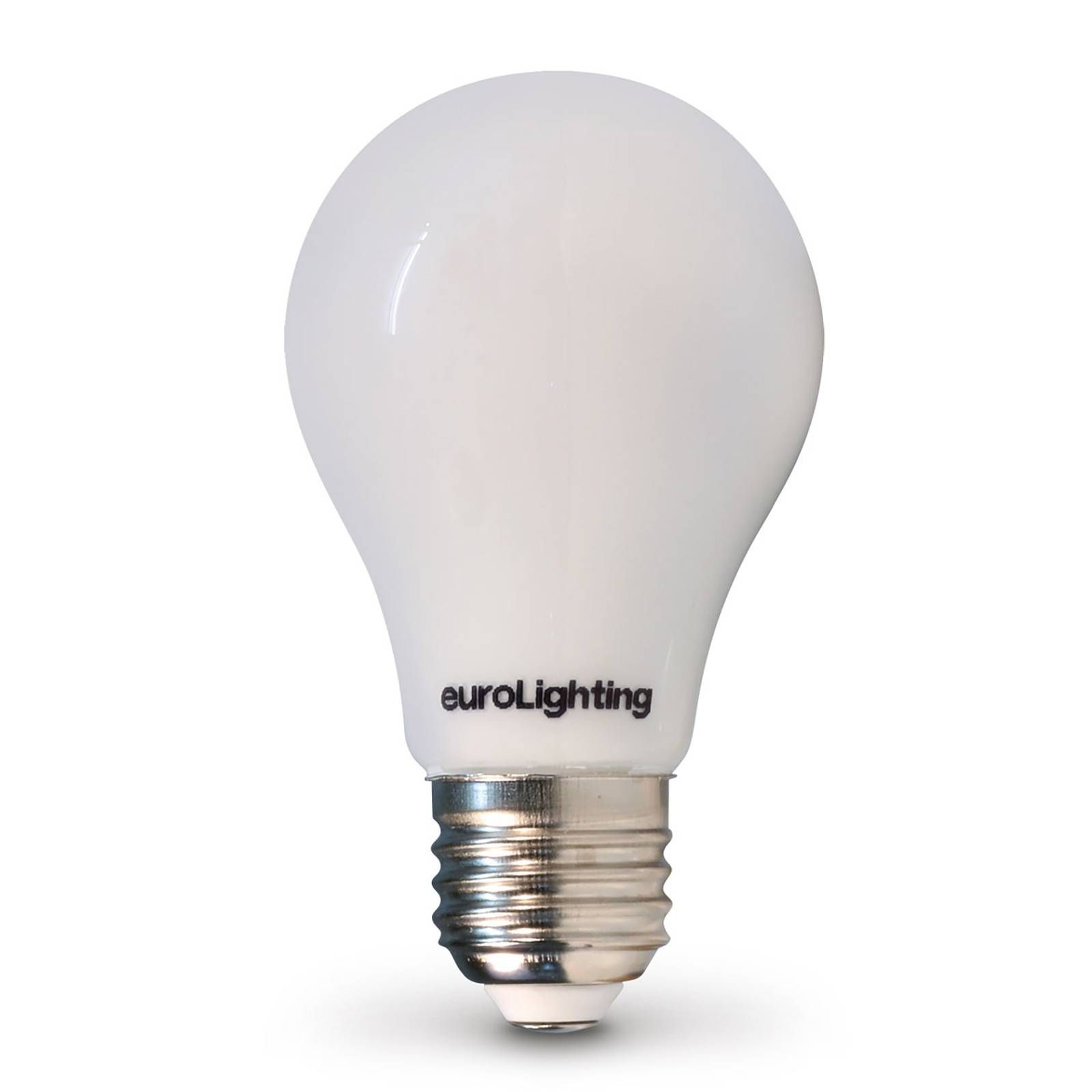euroLighting LED E27 8W plné spektrum 2 700 K Ra95 Step-dim, sklo, E27, 8W, Energialuokka: F, P: 11.2 cm