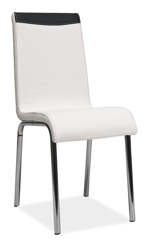 Jedálenská stolička H-161 biela + čierna